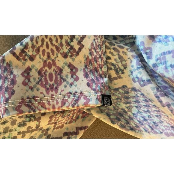 Onzie Pastel Print Cropped Crop Activewear Gym Leggings Size S/M Multi Color - Picture 5 of 7